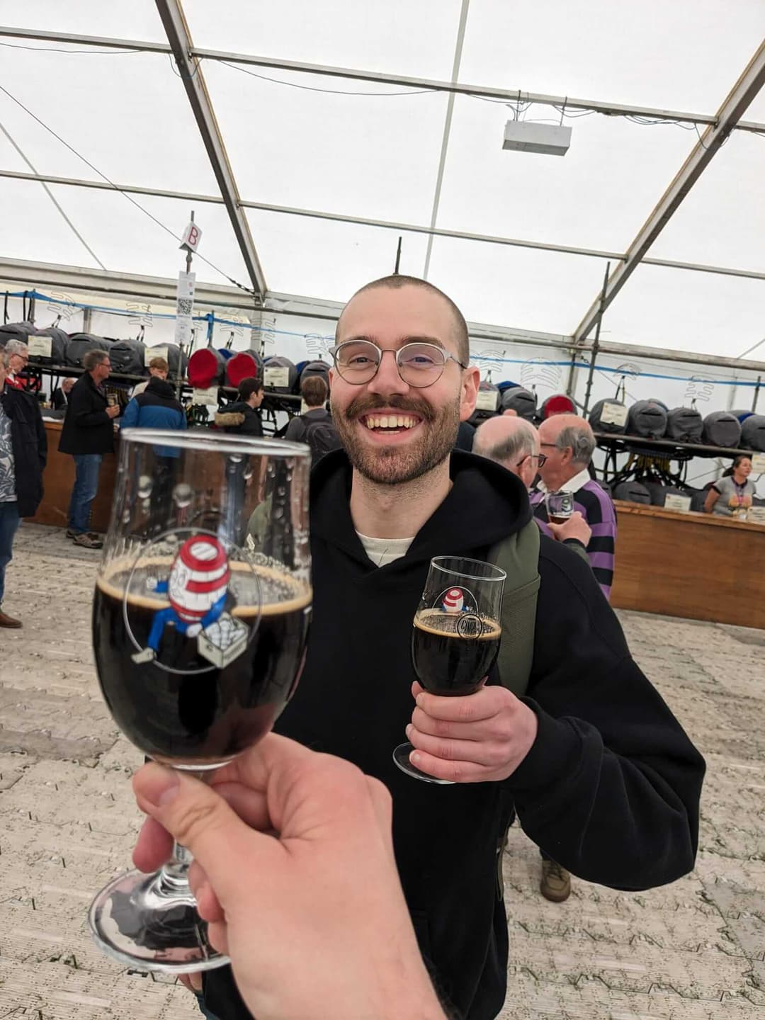 Dan at a beer festival